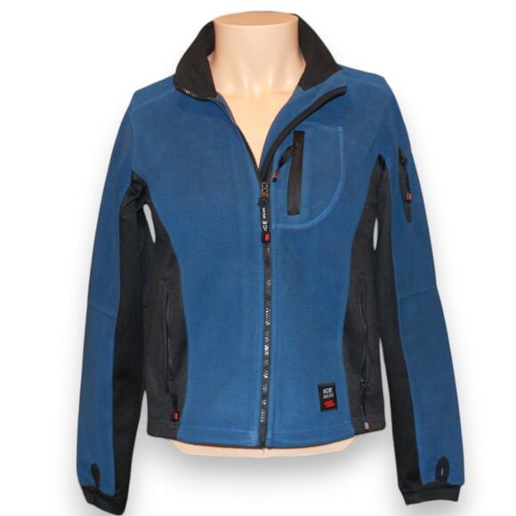 Womens Icewear Blue Black Soft Shell Skiing Outdoors Winter Jacket Size Medium - Picture 1 of 15